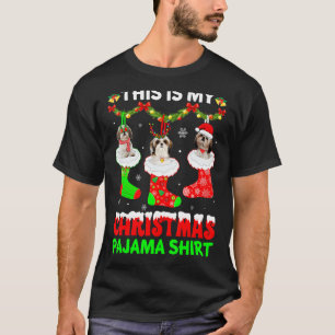 This Is My Christmas Pajama Shih Tzu Dog Puppy T-Shirt
