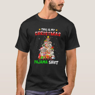 This Is My Christmas Pajama Shih Tzu Dog Xmas Tree T-Shirt