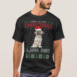This Is My Christmas Pajama Shih Tzu Light Dog T-Shirt