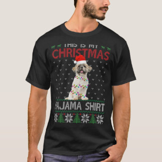 This Is My Christmas Pajama Shih Tzu Light Dog T-Shirt