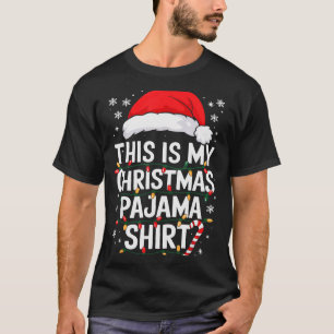 This Is My Christmas Pajama Shirt Adult Xmas Pjs M