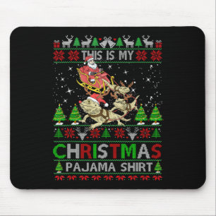 This Is My Christmas Pajama Shirt Bearded Dragon S Mouse Mat