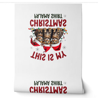 This Is My Christmas Pajama Shirt Cat Lover Funny  Wallpaper