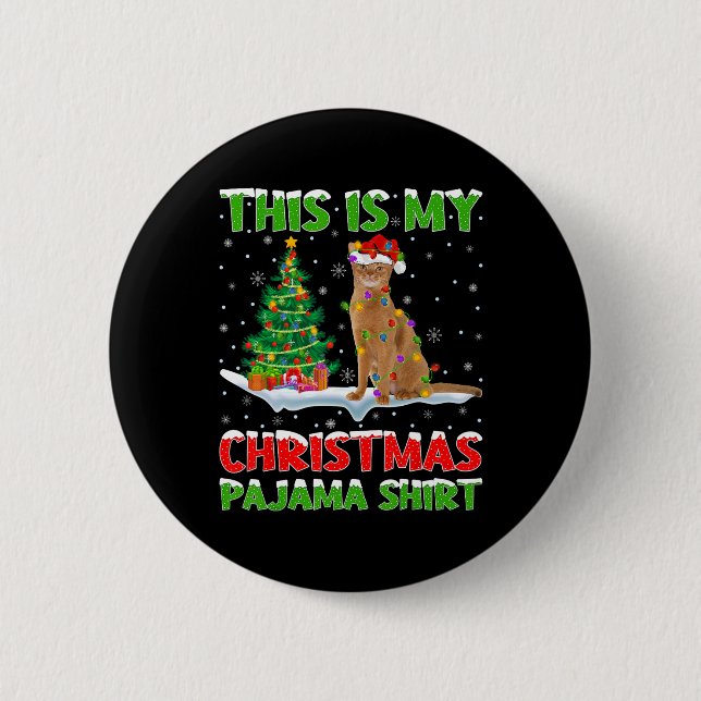 This Is My Christmas Pajama Shirt Christmas  6 Cm Round Badge (Front)
