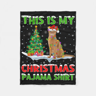 This Is My Christmas Pajama Shirt Christmas  Fleece Blanket
