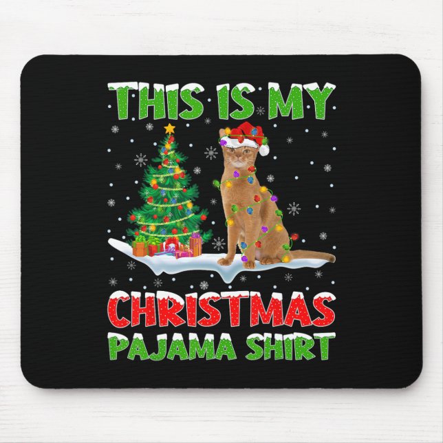 This Is My Christmas Pajama Shirt Christmas  Mouse Mat (Front)