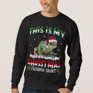This Is My Christmas Pajama Shirt Cute Frog Animal
