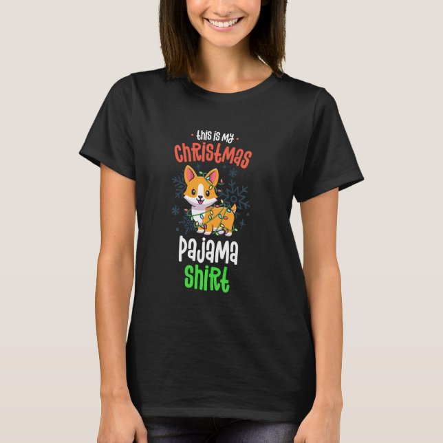 This Is My Christmas Pajama Shirt Dog Corgi Xmas P (Front)