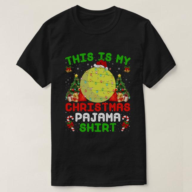 This Is My Christmas Pajama Shirt Field Hockey Chr (Design Front)