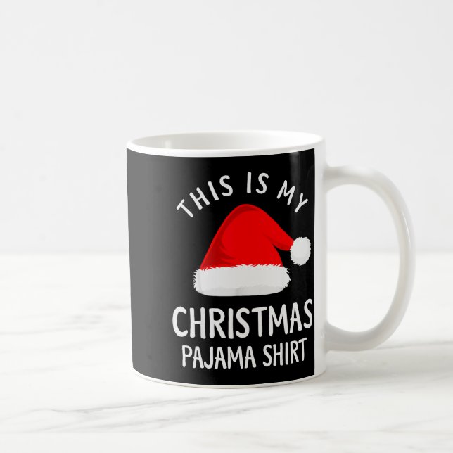 This Is My Christmas Pajama Shirt Funny Christmas  Coffee Mug (Right)