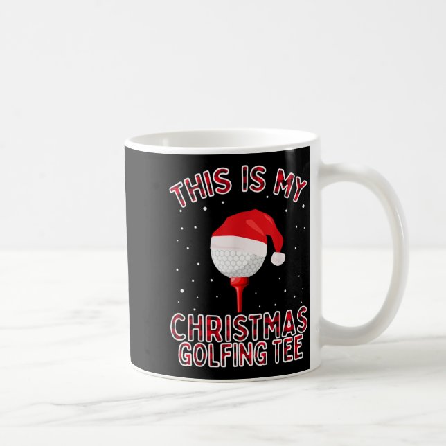 This Is My Christmas Pajama Shirt Funny Golf Tee G Coffee Mug (Right)