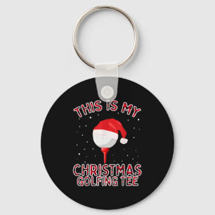 This Is My Christmas Pajama Shirt Funny Golf Tee G Key Ring
