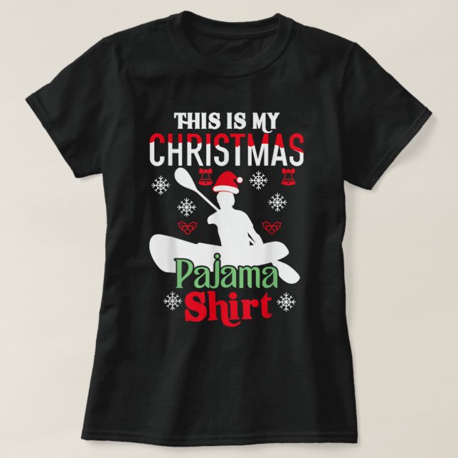 This Is My Christmas Pajama Shirt Funny Xmas Rowin (Design Front)