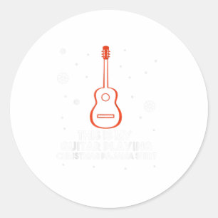 This Is My Christmas Pajama Shirt - G Classic Round Sticker