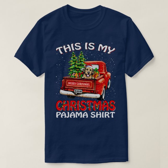 This Is My Christmas Pajama Shirt Golden Retriever (Design Front)