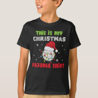 This Is My Christmas Pajama Shirt Golf Theme