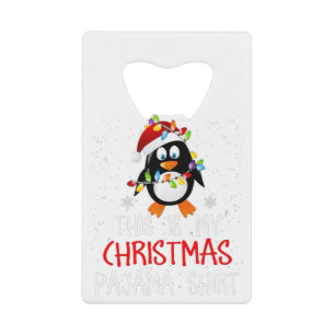 This Is My Christmas Pajama Shirt Penguins Santa G