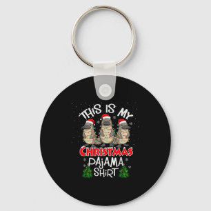 This Is My Christmas Pajama Shirt Platypus Animal  Key Ring