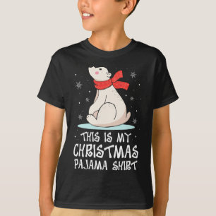 This Is My Christmas Pajama Shirt Polar Bear Funny
