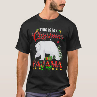 This is My Christmas Pajama Shirt Polar Bear Funny