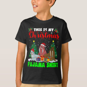 This is My Christmas Pajama Shirt Santa ELF Reinde