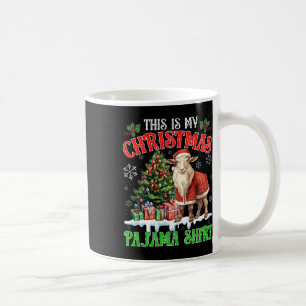 This Is My Christmas Pajama Shirt Santa Goat Farm Coffee Mug