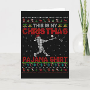 This Is My Christmas Pajama Shirt Santa Softll Swe Card
