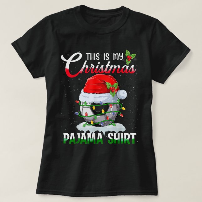 This Is My Christmas Pajama Shirt Soccer Catcher P (Design Front)