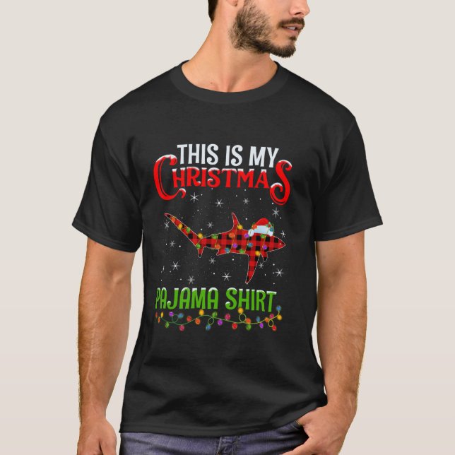 This Is My Christmas Pajama Shirt Thresher Shark C (Front)