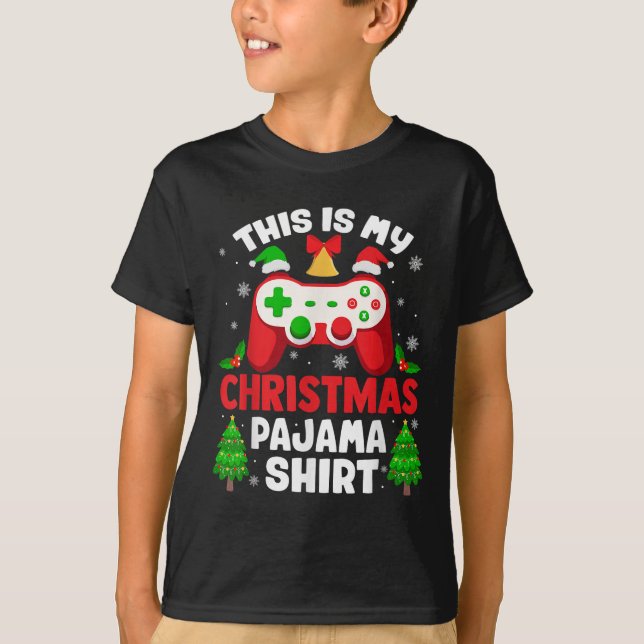 This Is My Christmas Pajama Shirt Video Gamer Gami (Front)