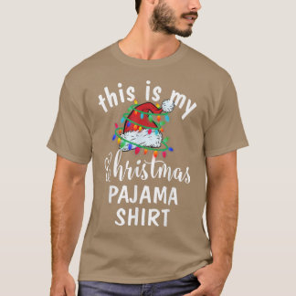 This Is My Christmas Pajama Shirt Xmas Lights Funn