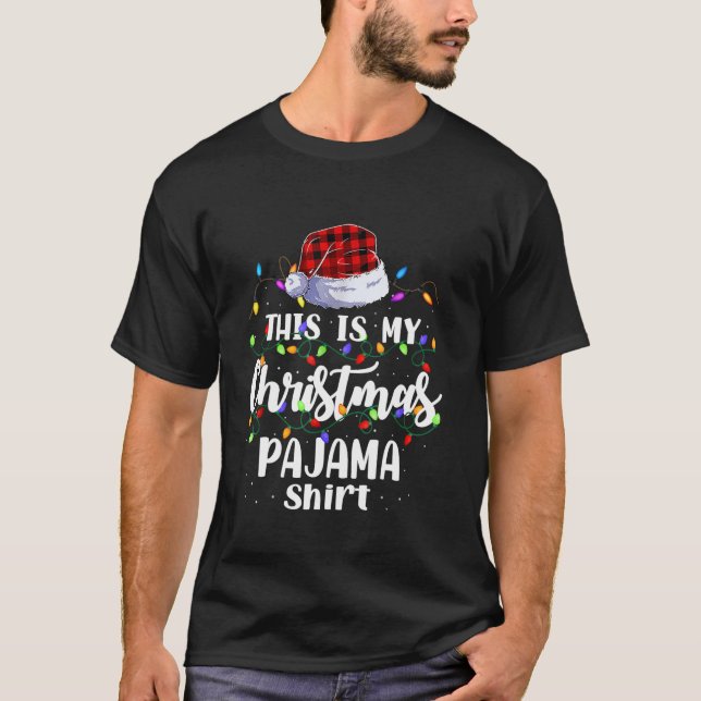 This Is My Christmas Pajama Shirt Xmas Lights Holi (Front)