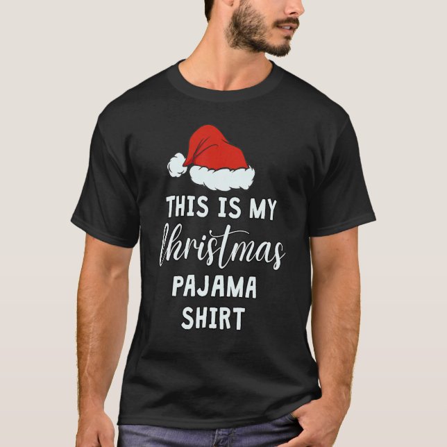 This Is My Christmas Pajama  Sleep Night Top Men W (Front)