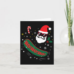 This Is My Christmas Pajama Snowboarding Santa Card