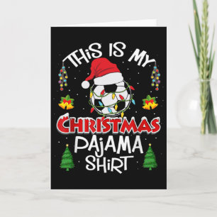 This Is My Christmas Pajama Soccer Player Christma Card