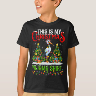This Is My Christmas Pajama Storks Bird Christmas T-Shirt