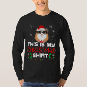 This Is My Christmas Pajama T-Shirt Guinea Pig Chr