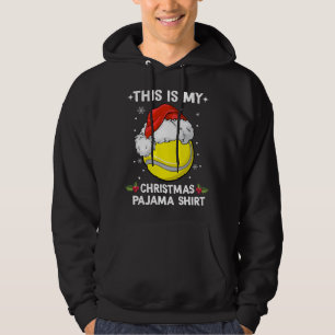 This Is My Christmas Pajama Tennis ball Christmas Hoodie