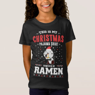 This Is My Christmas Pajama Tennis Santa Hat Snow T-Shirt