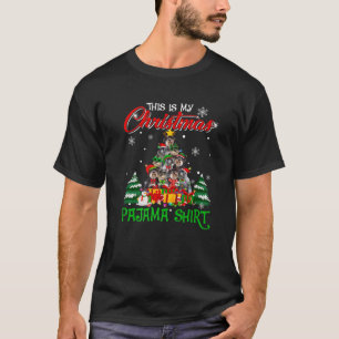 This Is My Christmas Pajama Tree Schnauzer Dog Lov T-Shirt