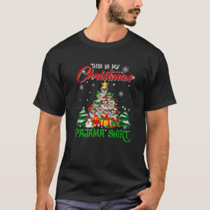 This Is My Christmas Pajama Tree Shih Tzu Dog Love T-Shirt