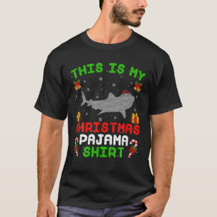 This Is My Christmas Pajama Ugly Whale Shark Chris T-Shirt