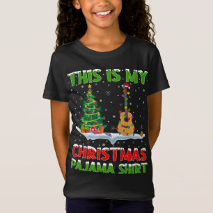 This Is My Christmas Pajama Ukulele Christmas T-Shirt
