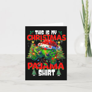 This Is My Christmas Pajama Video Game Gamer Boys  Card