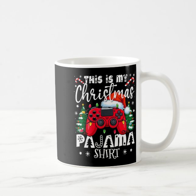 This Is My Christmas Pajama Video Game Gamer Boys  Coffee Mug (Right)