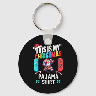 This Is My Christmas Pajama Video Game Gamer Boys  Key Ring