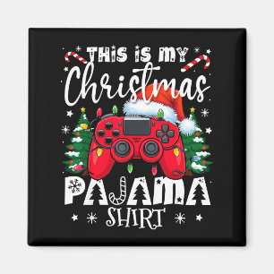 This Is My Christmas Pajama Video Game Gamer Boys  Magnet