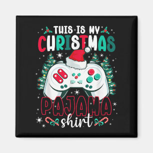 This Is My Christmas Pajama Video Gamer Xmas Tree  Magnet