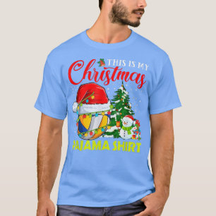 This Is My Christmas Pajama Volleyball Christmas T T-Shirt