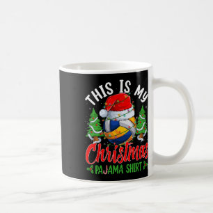This Is My Christmas Pajama Volleyball Santa Hat X Coffee Mug